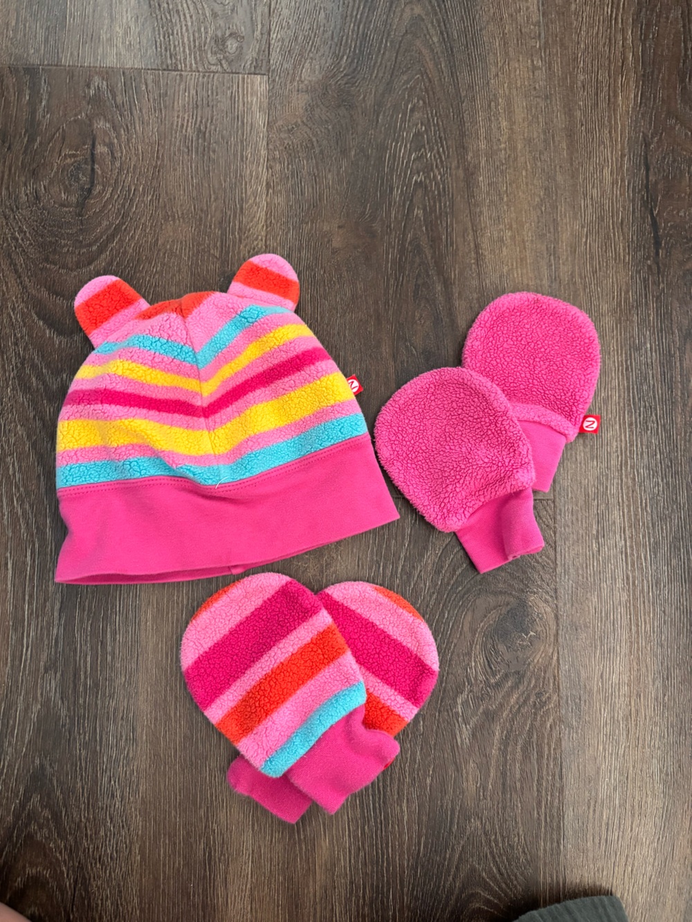 Zutano Fleece Hat and Glove Bundle